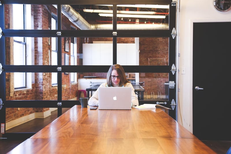 Business Woman Laptop Work